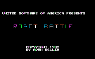 Robot Battle Title Screen